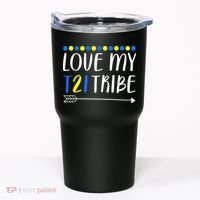 Love My T21 Tribe Down Syndrome Arrow Tumbler thumb 0