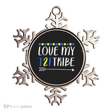 Love My T21 Tribe Down Syndrome Arrow Ornament