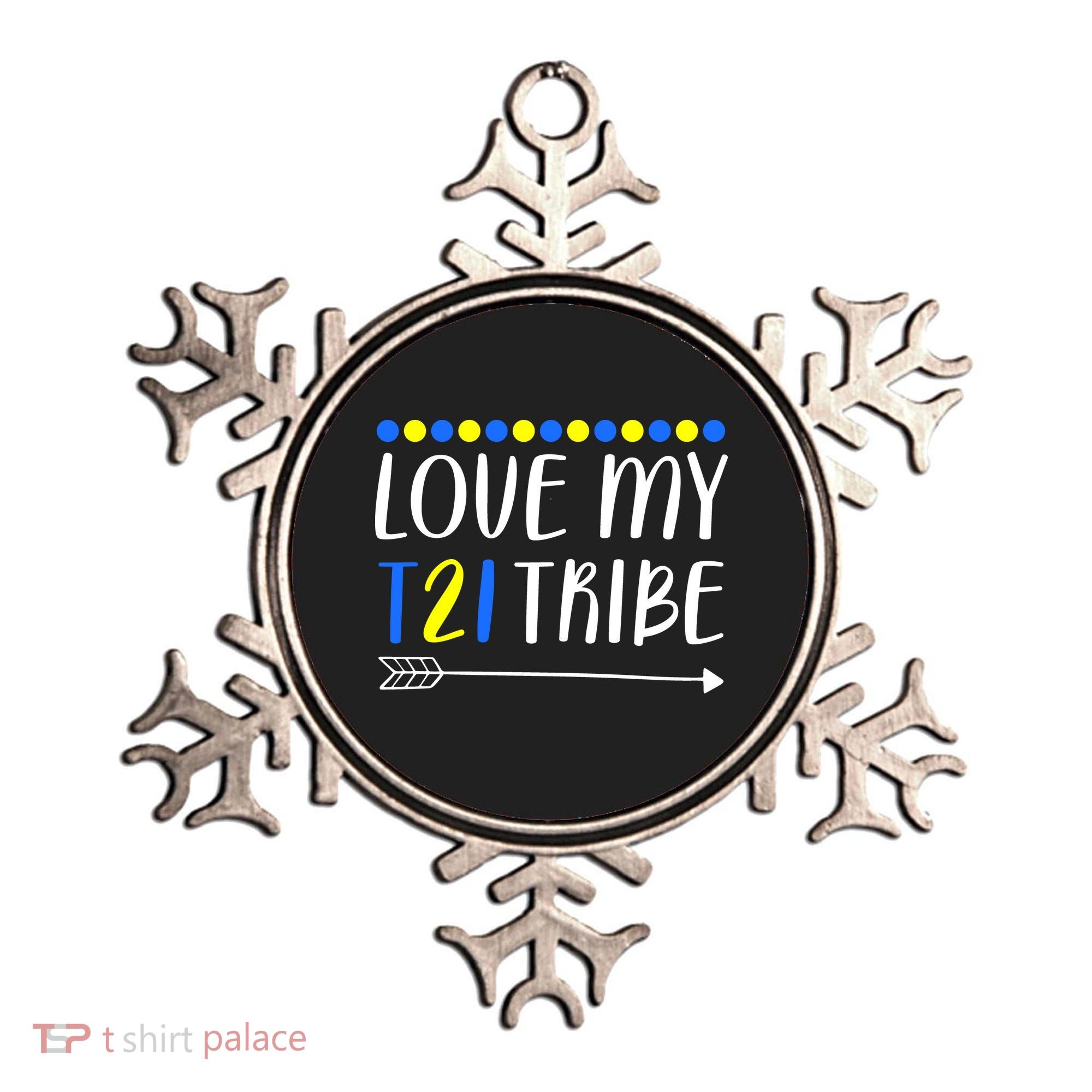 Love My T21 Tribe Down Syndrome Arrow Ornament