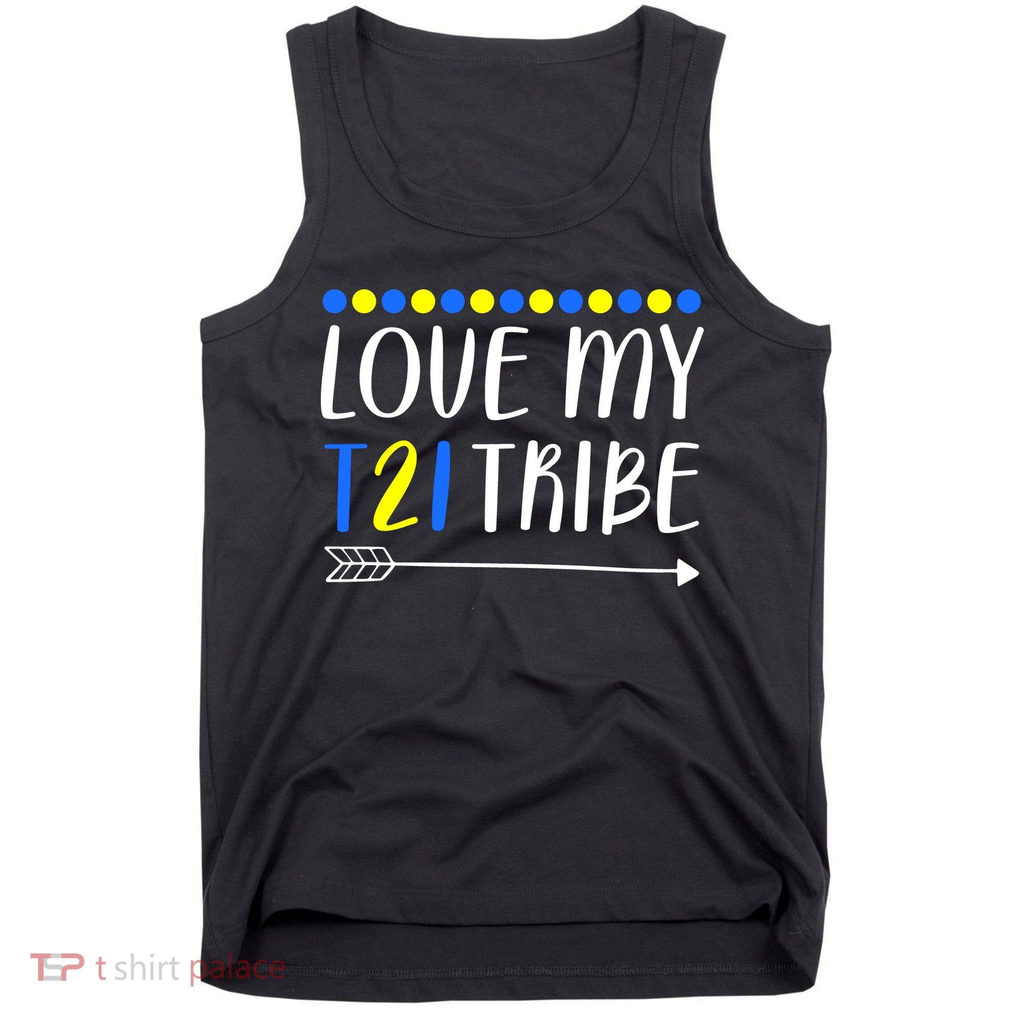 Love My T21 Tribe Down Syndrome Arrow Tank Top