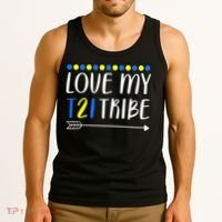 Love My T21 Tribe Down Syndrome Arrow Tank Top thumb 3