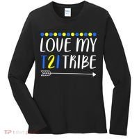 Love My T21 Tribe Down Syndrome Arrow Women's Long Sleeve Shirt thumb 0