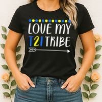 Love My T21 Tribe Down Syndrome Arrow Women's T-Shirt thumb 2