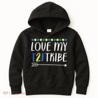 Love My T21 Tribe Down Syndrome Arrow Kids Hoodie thumb 0