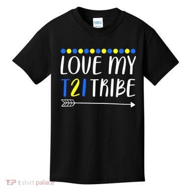 Love My T21 Tribe Down Syndrome Arrow Kids T-Shirt