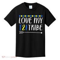 Love My T21 Tribe Down Syndrome Arrow Kids T-Shirt thumb 0