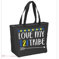 Love My T21 Tribe Down Syndrome Arrow Tote Bag thumb 2