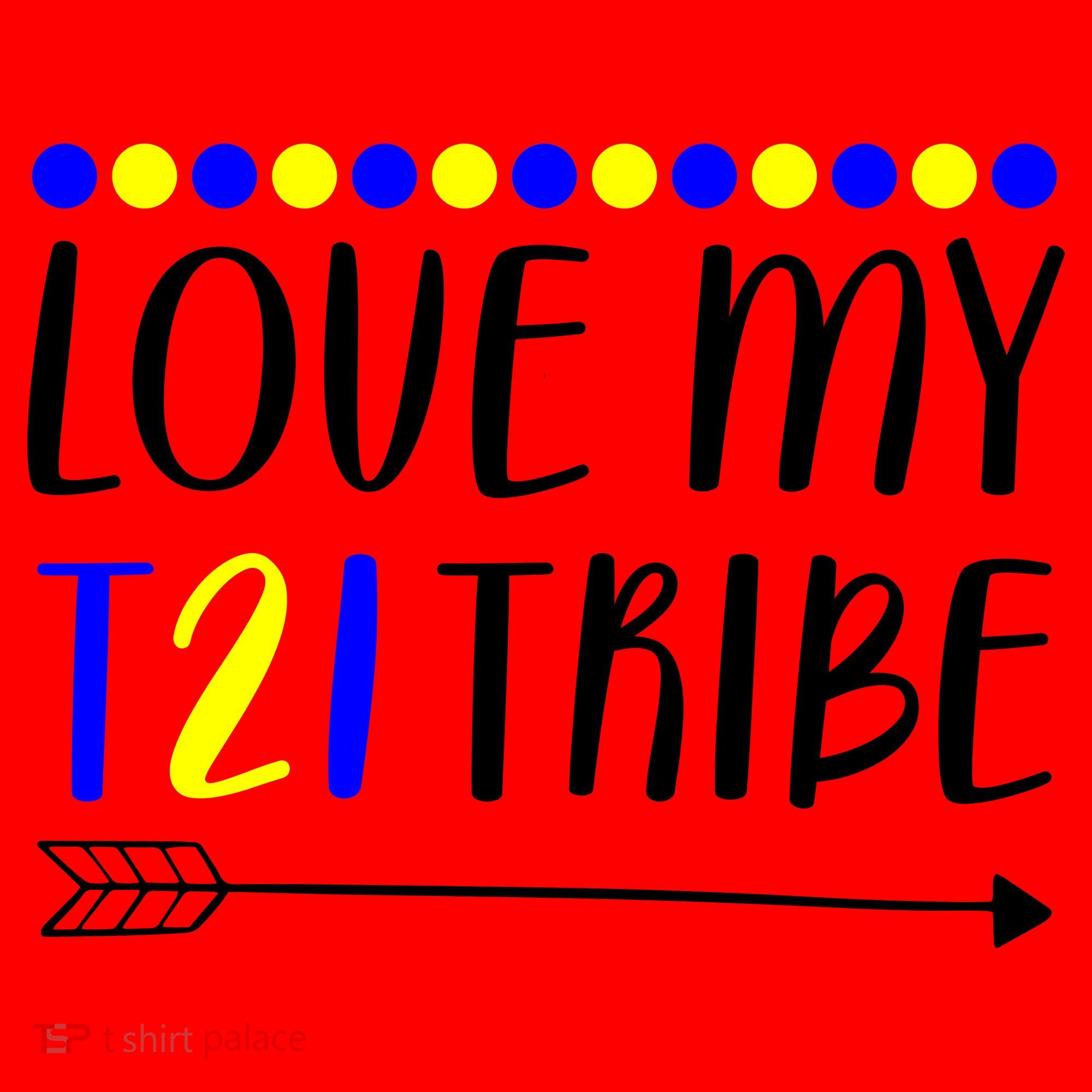 Love My T21 Tribe Down Syndrome Arrow Santa Hat