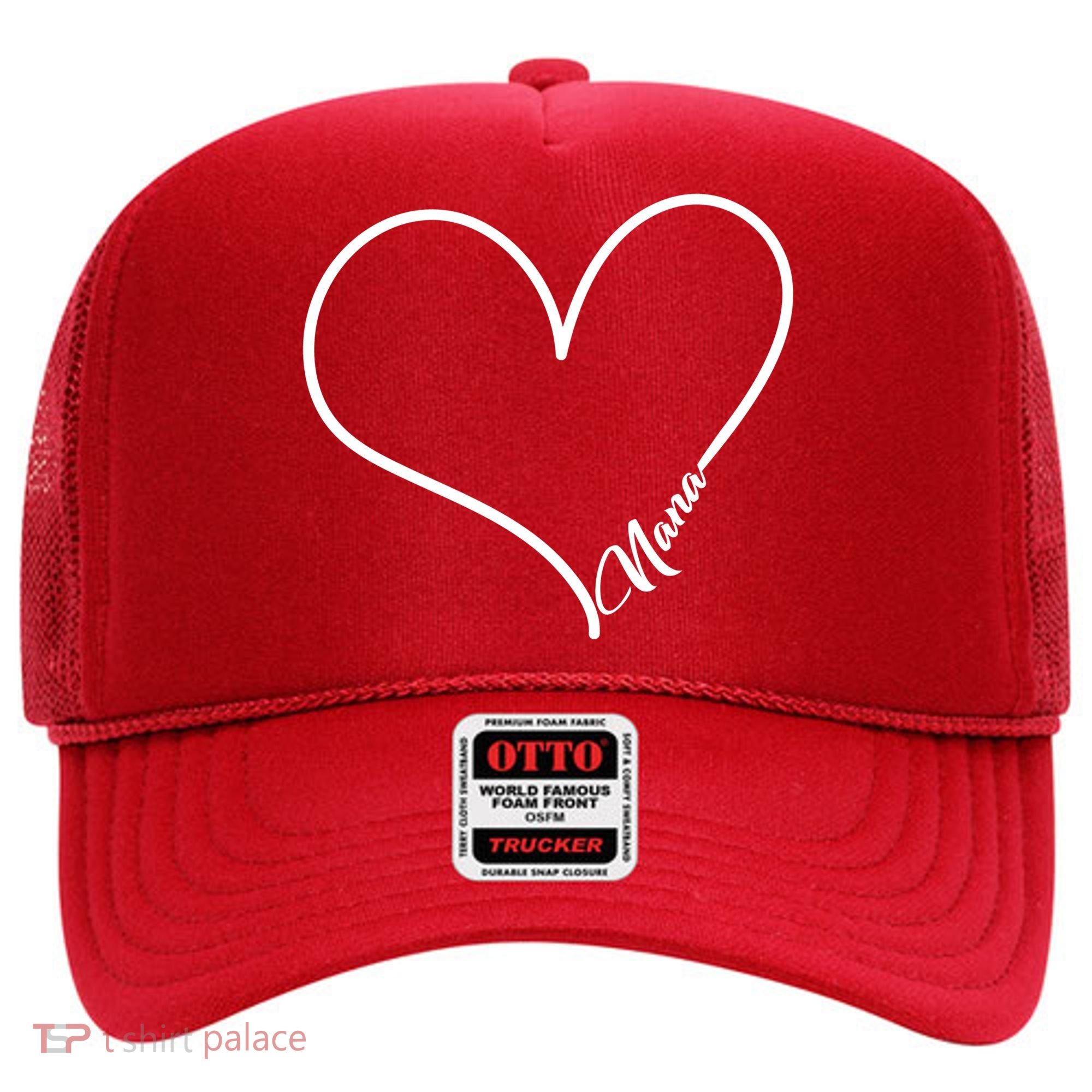 Love Nana Heart Hat