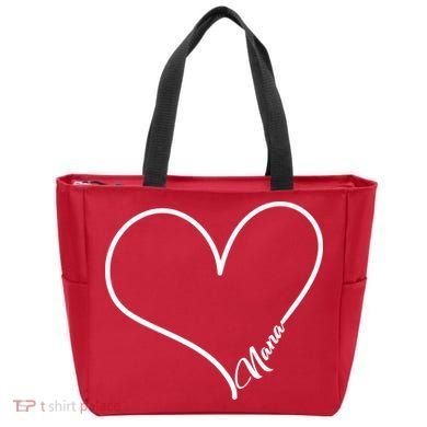 Love Nana Heart Tote Bag
