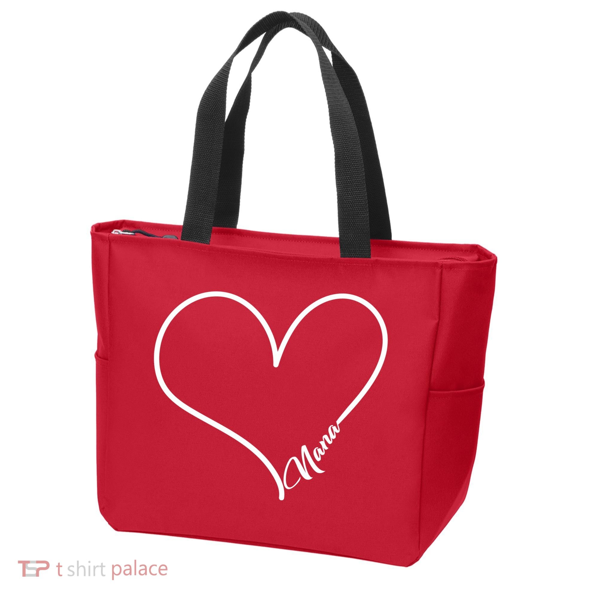 Love Nana Heart Tote Bag
