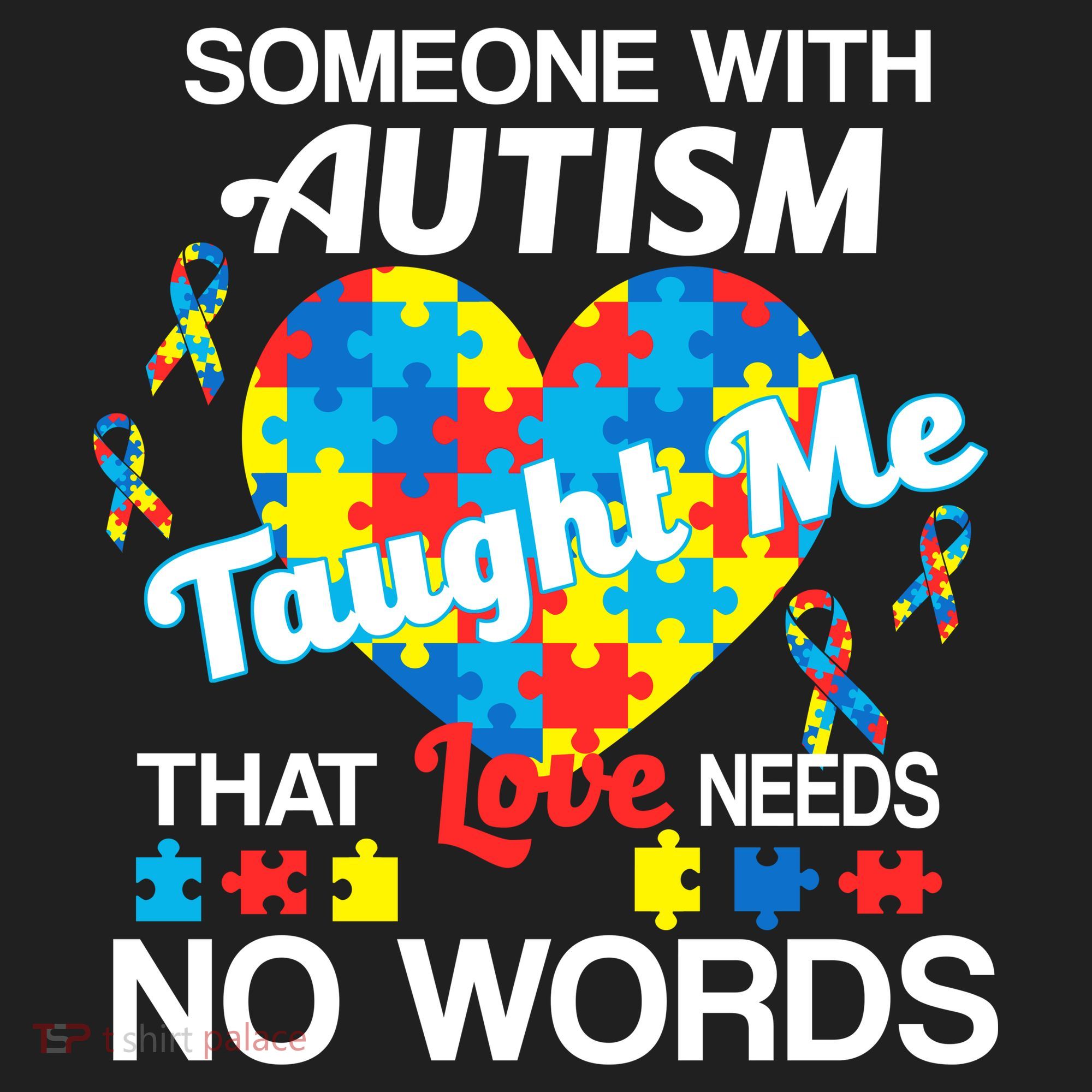 Love Needs No Words Autism Awareness  Women's Sweatshirt