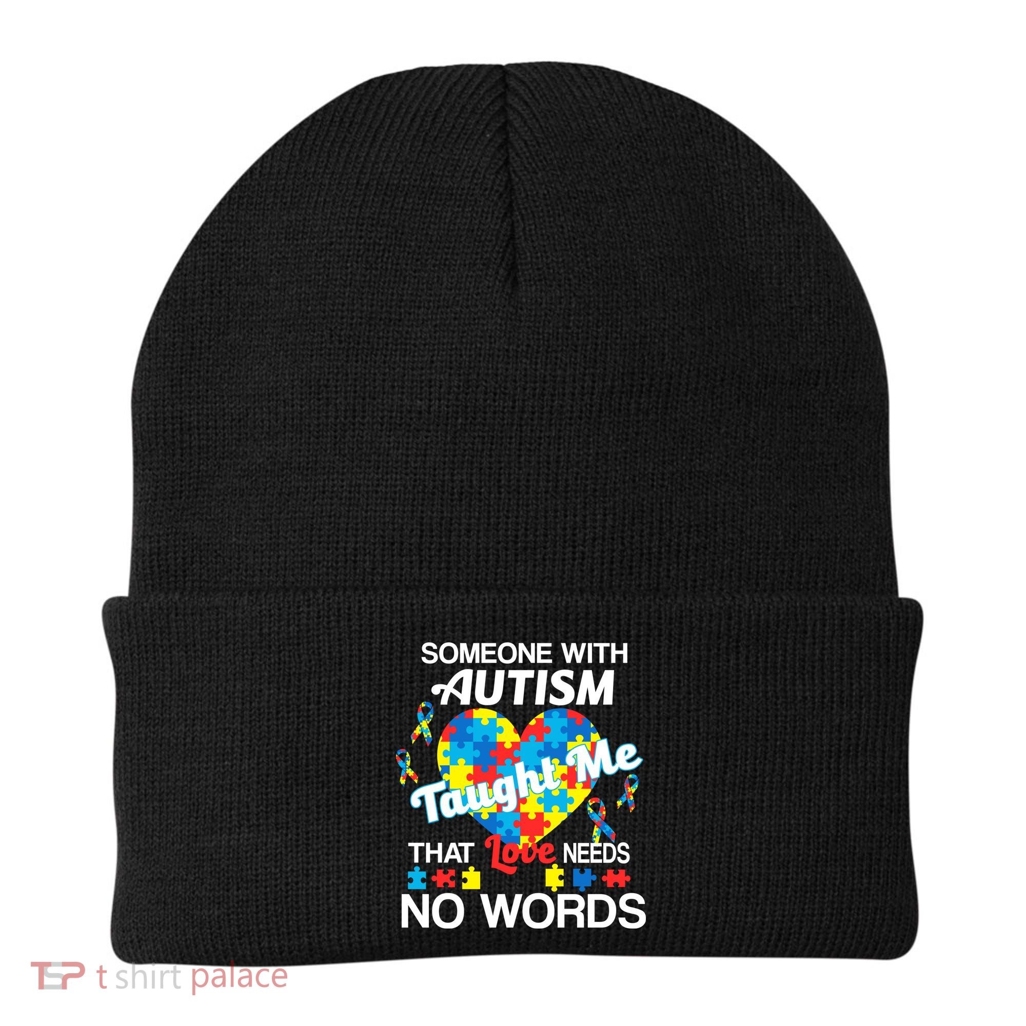 Love Needs No Words Autism Awareness  Beanie