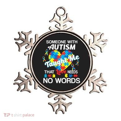 Love Needs No Words Autism Awareness  Ornament