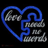 Love Needs No Words Autism Awareness Heart Puzzle Women's Hoodie thumb 2