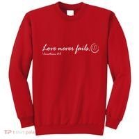 Love Never Fails Sweatshirt thumb 0