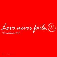 Love Never Fails Ornament thumb 1