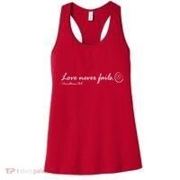 Love Never Fails Women's Tank Top thumb 0