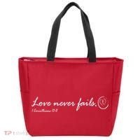 Love Never Fails Tote Bag thumb 0