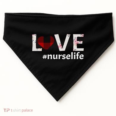 Love Nurse life USA-Made Doggie Bandana