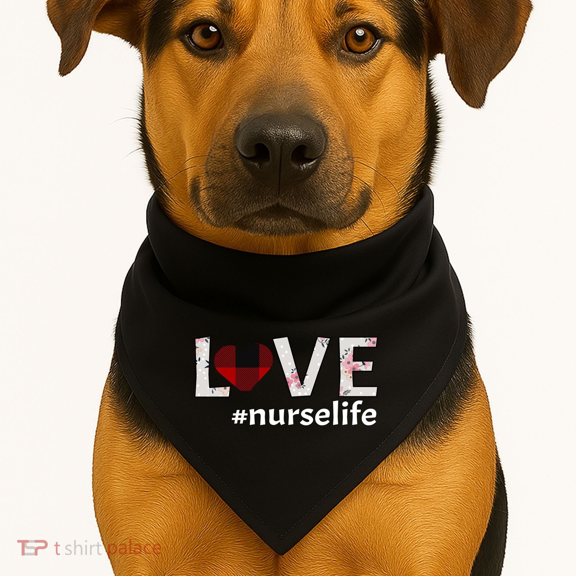 Love Nurse life USA-Made Doggie Bandana
