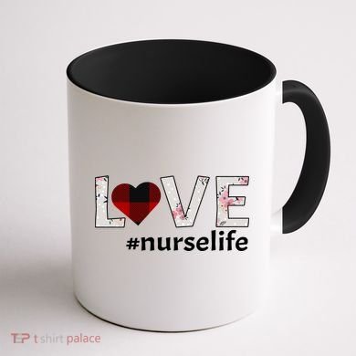 Love Nurse life Coffee Mug back