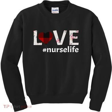 Love Nurse life Kids Sweatshirt