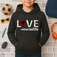 Love Nurse life Kids Hoodie thumb 2