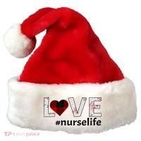 Love Nurse life Santa Hat thumb 0