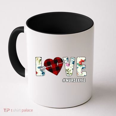 Love NurseLife Arrow Heart Coffee Mug