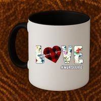 Love NurseLife Arrow Heart Coffee Mug thumb 2