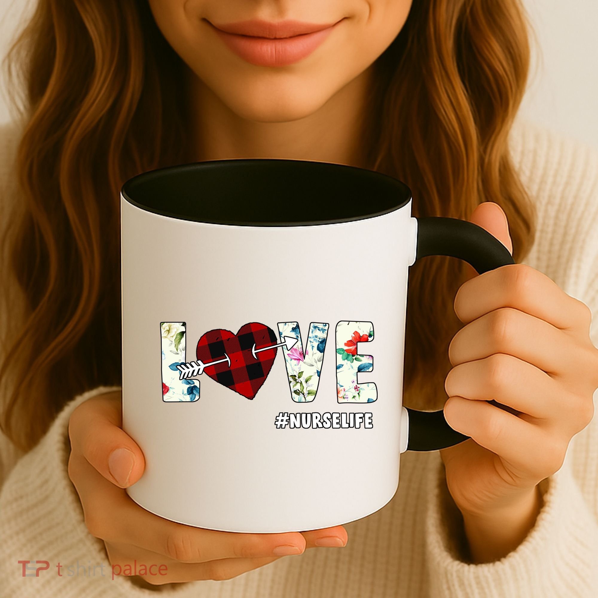 Love NurseLife Arrow Heart Coffee Mug