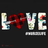 Love NurseLife Arrow Heart Ornament thumb 1