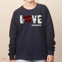 Love NurseLife Arrow Heart Women's Sweatshirt thumb 0