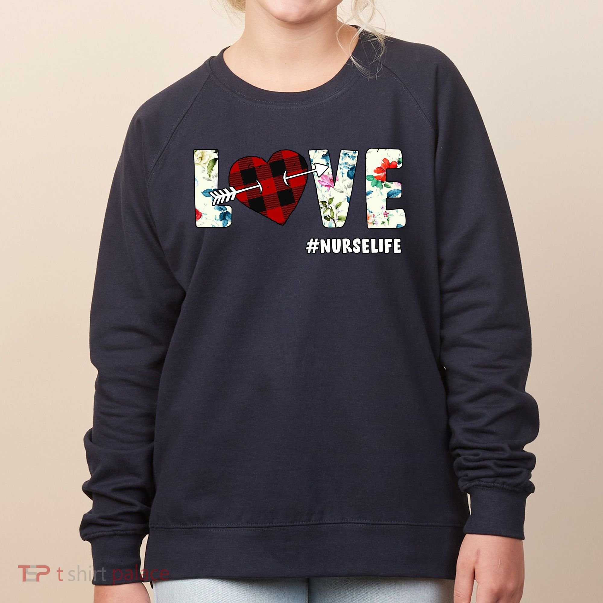 Love NurseLife Arrow Heart Women's Sweatshirt