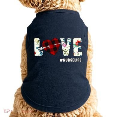 Love NurseLife Arrow Heart Doggie Tank