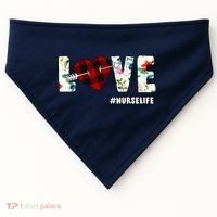 Love NurseLife Arrow Heart USA-Made Doggie Bandana thumb 0