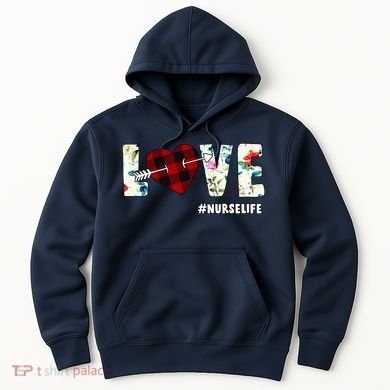 Love NurseLife Arrow Heart Hoodie