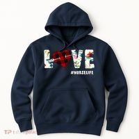 Love NurseLife Arrow Heart Hoodie thumb 0