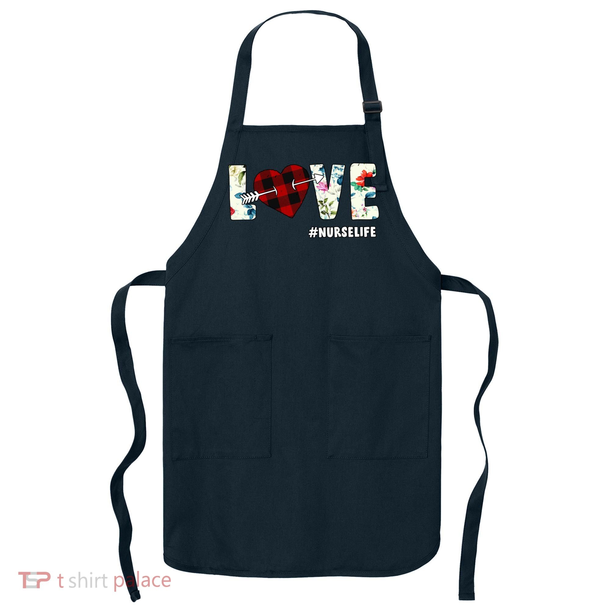 Love NurseLife Arrow Heart Apron