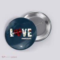 Love NurseLife Arrow Heart Button thumb 0