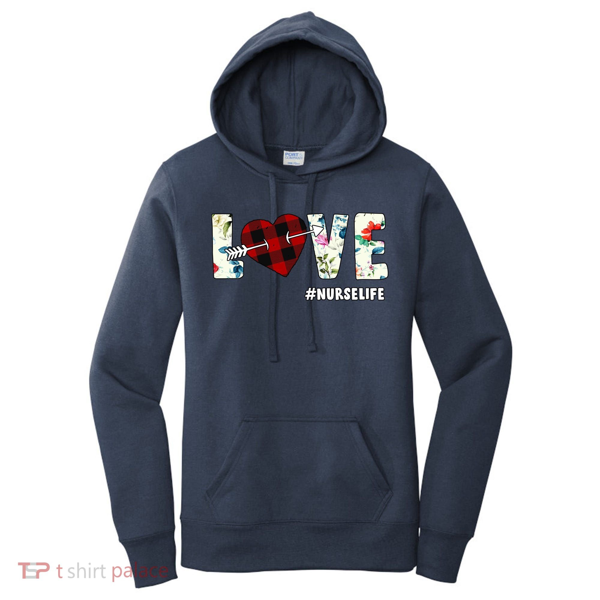 Love NurseLife Arrow Heart Women's Hoodie