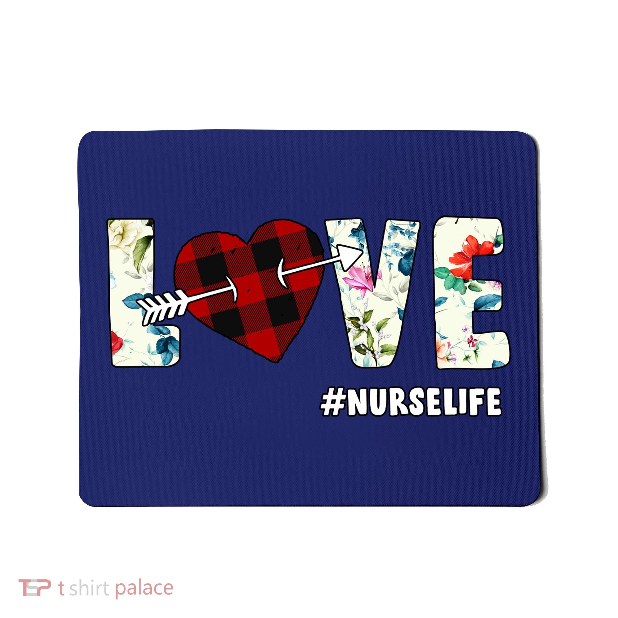 Love NurseLife Arrow Heart Mousepad