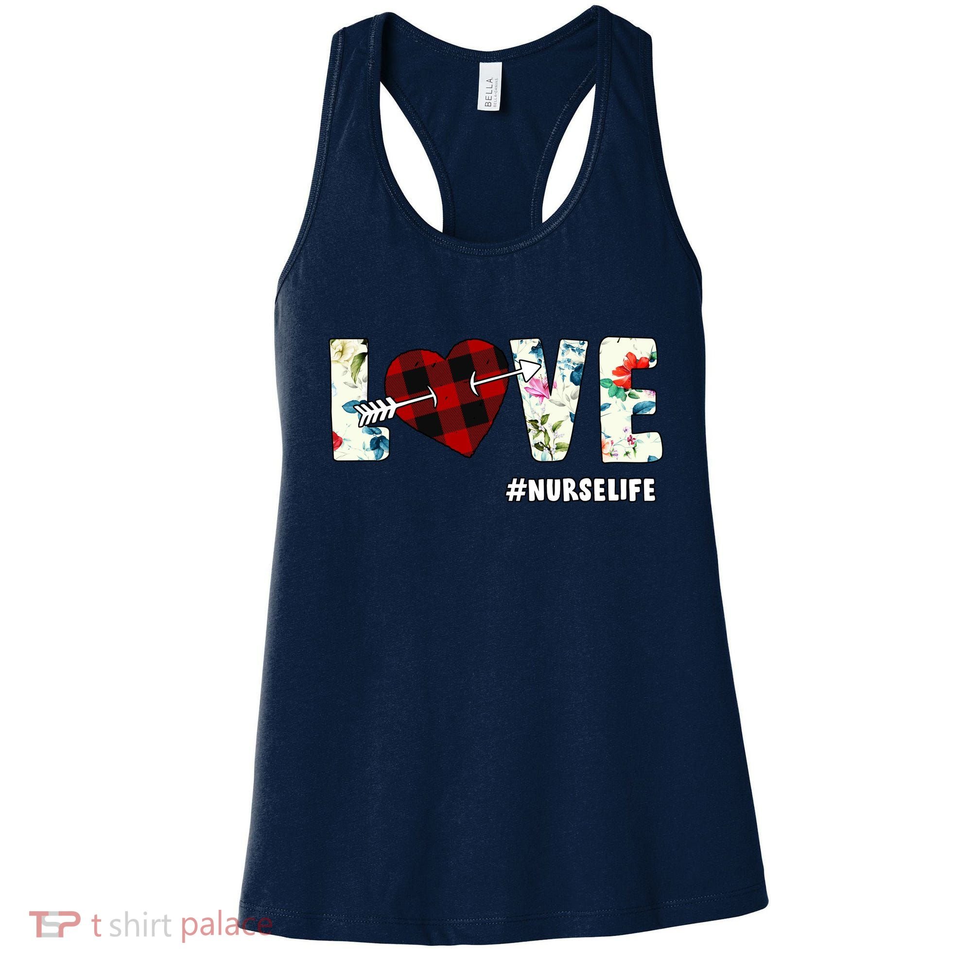 Love NurseLife Arrow Heart Women's Tank Top
