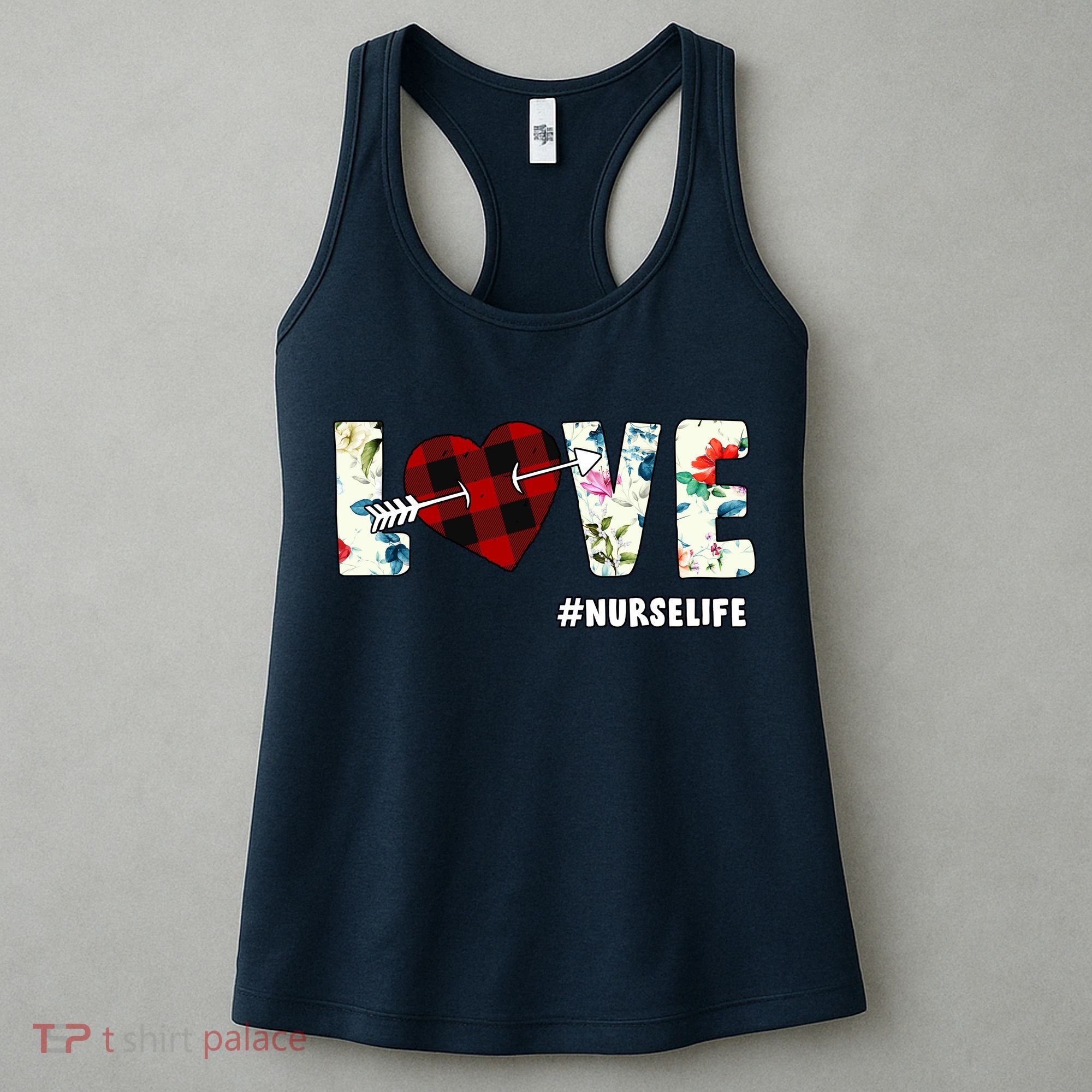 Love NurseLife Arrow Heart Women's Tank Top