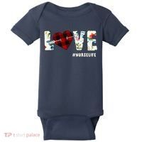 Love NurseLife Arrow Heart Baby Bodysuit thumb 0