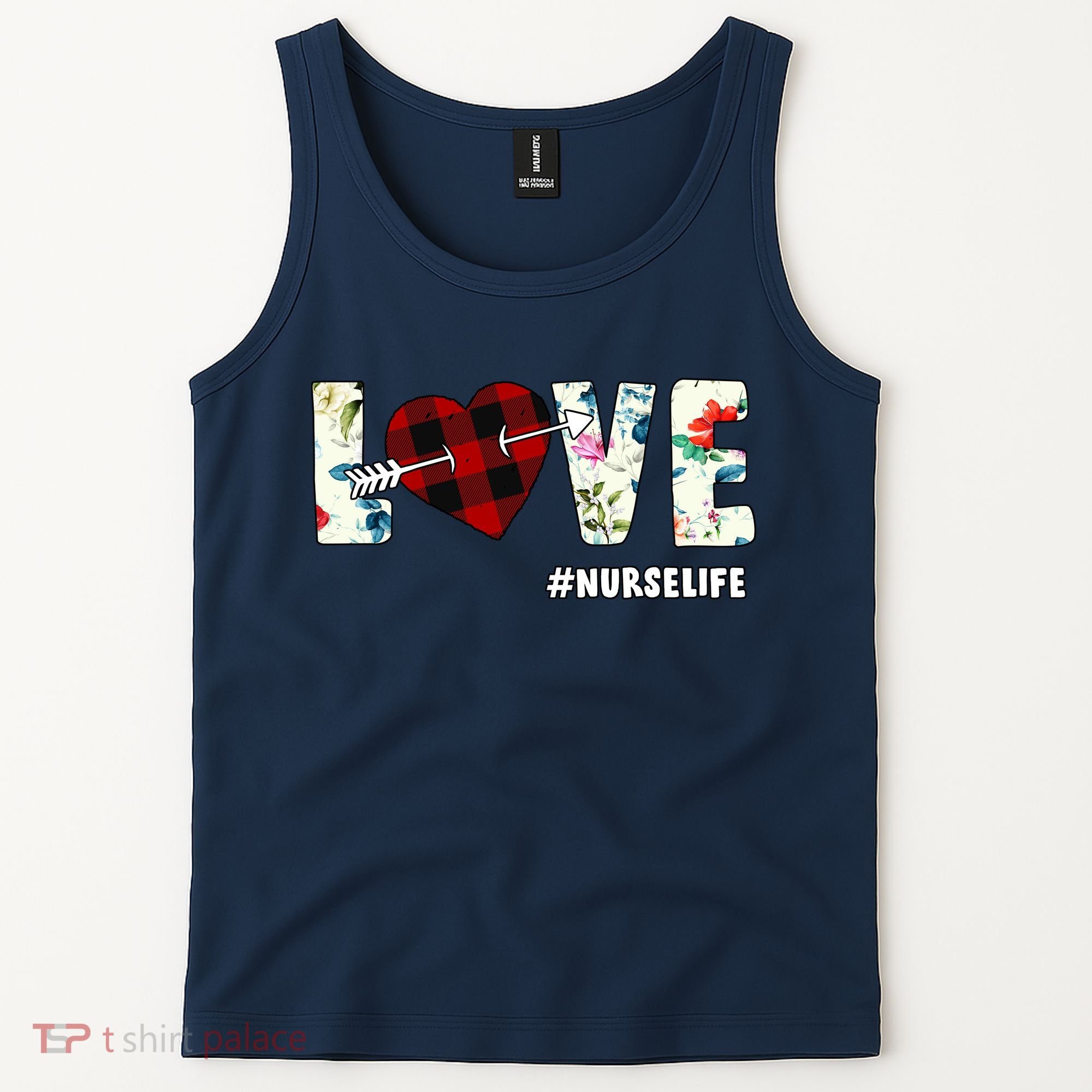Love NurseLife Arrow Heart Tank Top