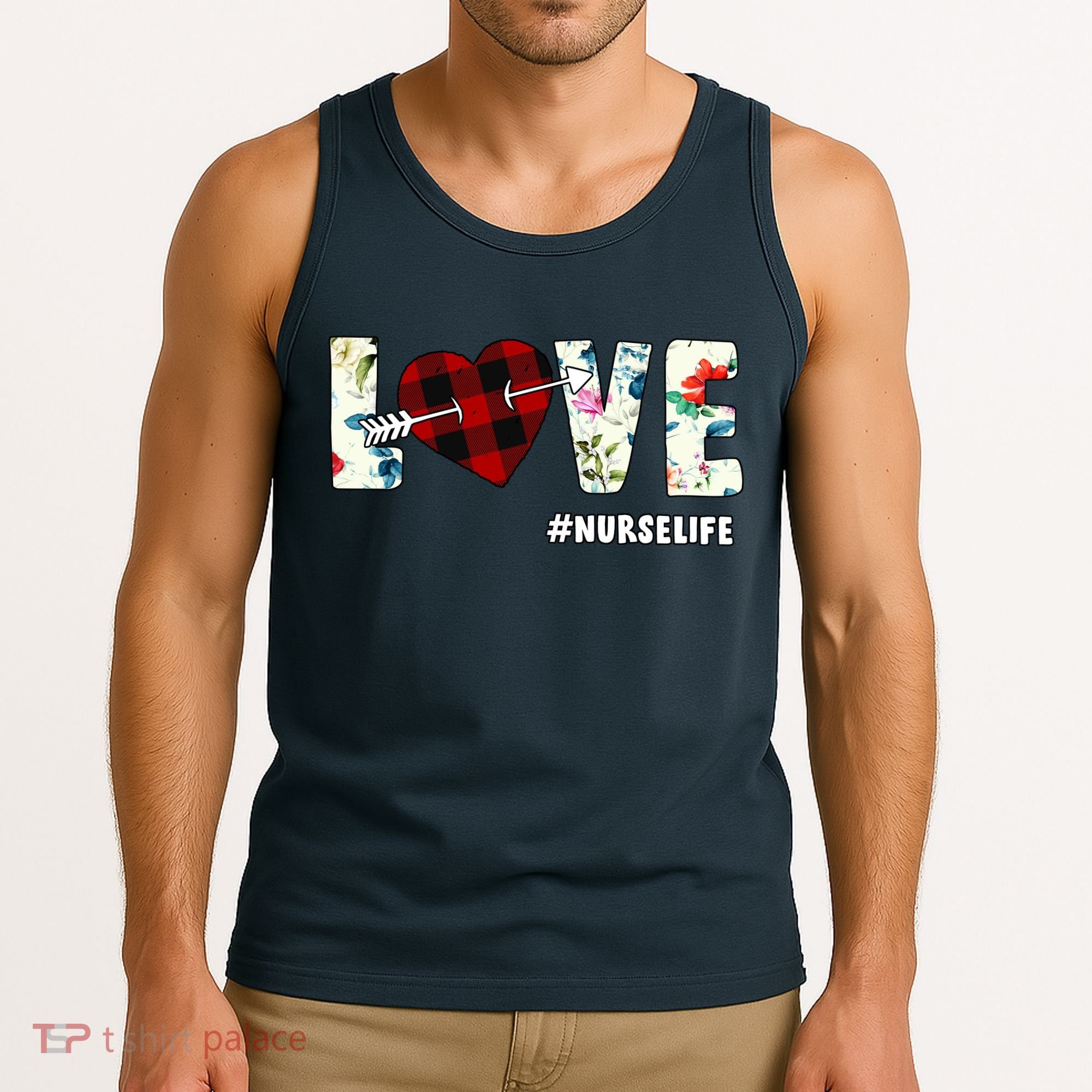 Love NurseLife Arrow Heart Tank Top