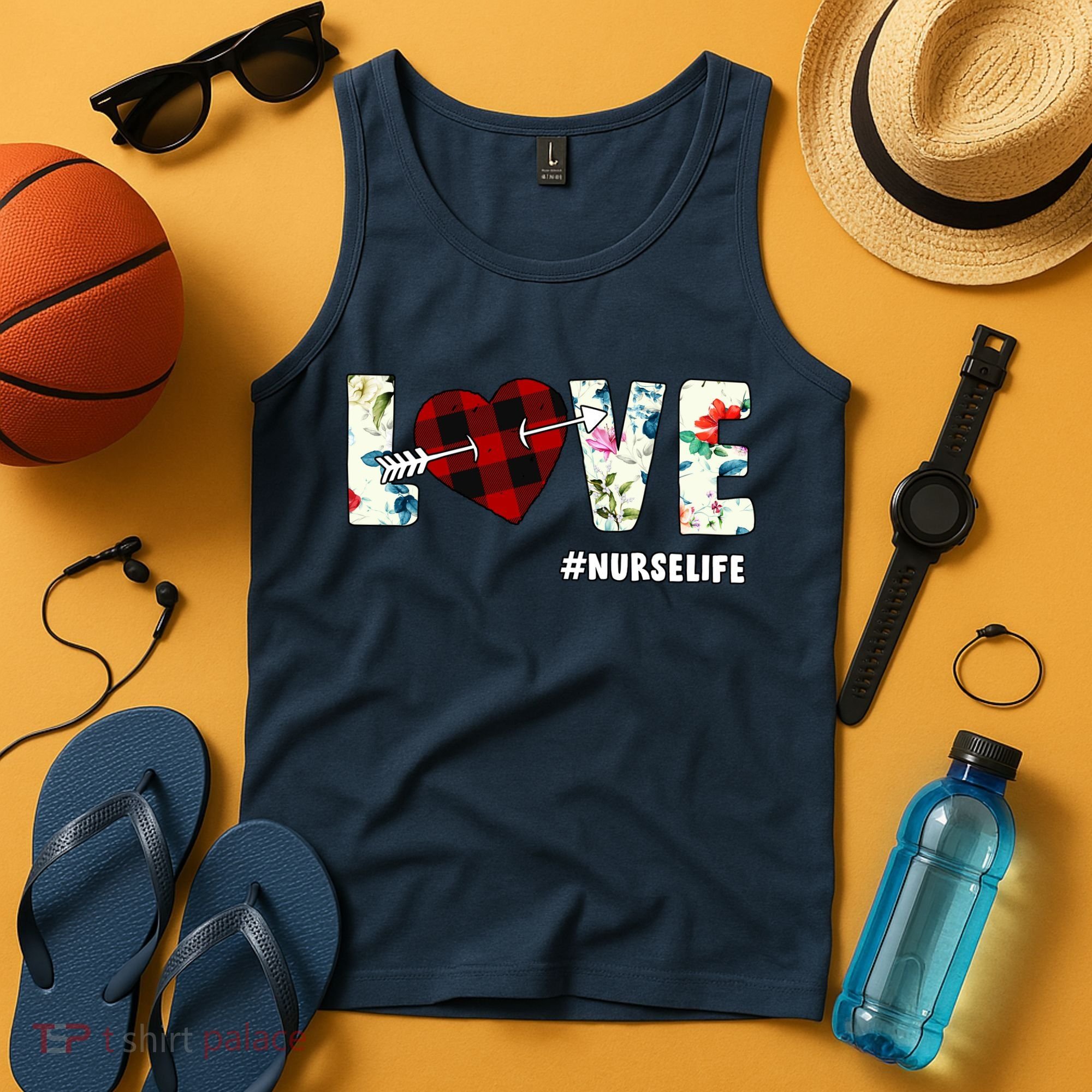 Love NurseLife Arrow Heart Tank Top