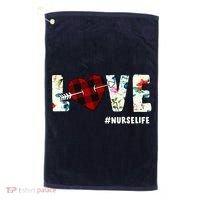 Love NurseLife Arrow Heart Golf Towel thumb 0